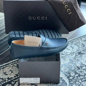 Brand new Gucci men shoes, size 11.5, navy blue